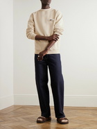 Jacquemus - Logo-Appliquéd Cotton-Jersey Sweatshirt - Neutrals