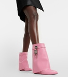 Givenchy - Shark Lock leather ankle boots
