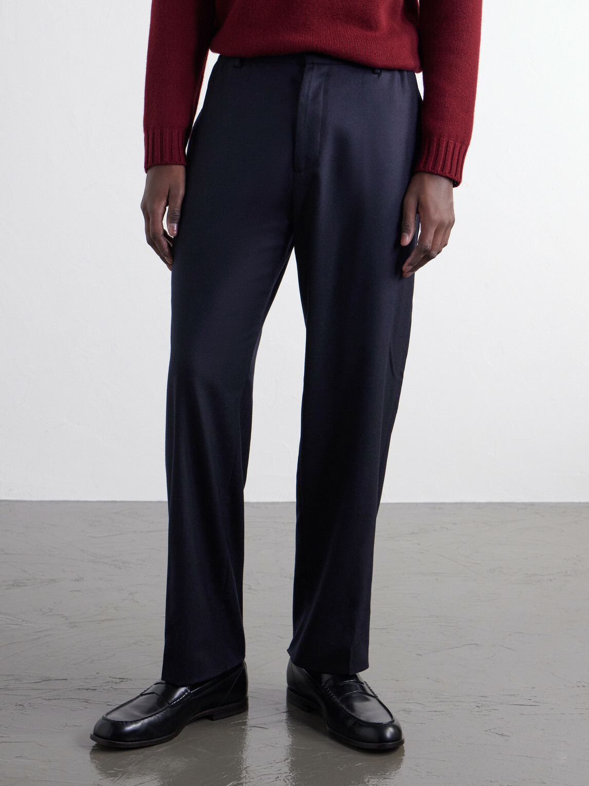 Boglioli - Straight-Leg Woven Virgin Wool Trousers - Blue