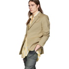 AMI Alexandre Mattiussi Beige Two-Button Blazer