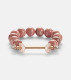 Ananya Chakra 18kt rose gold beaded bracelet with gemstones