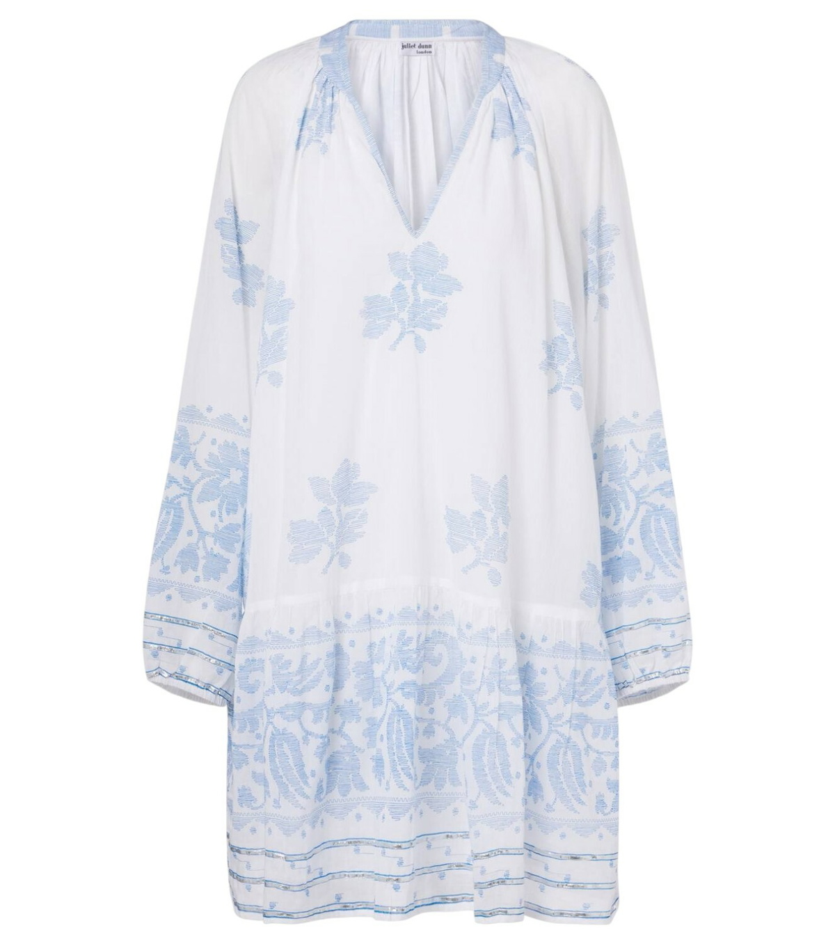Juliet Dunn Scalloped cotton minidress Juliet Dunn