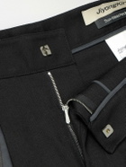 JIYONGKIM - Straight-Leg Layered Sun-Bleached Cotton-Canvas Trousers - Black