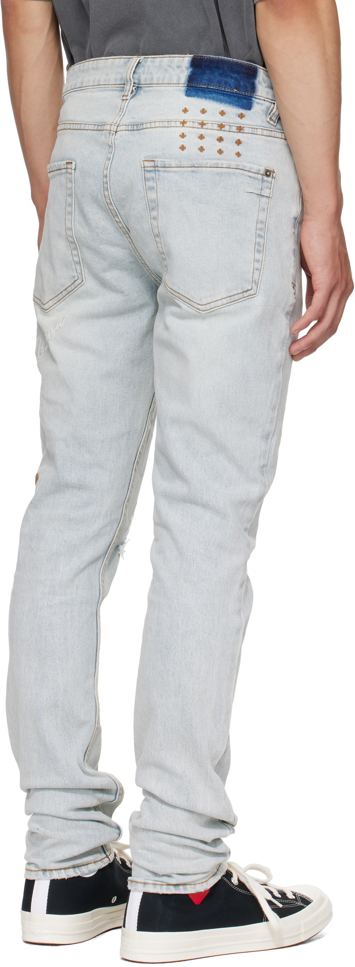 Ksubi Blue Van Winkle Frost Blue Arch Jeans