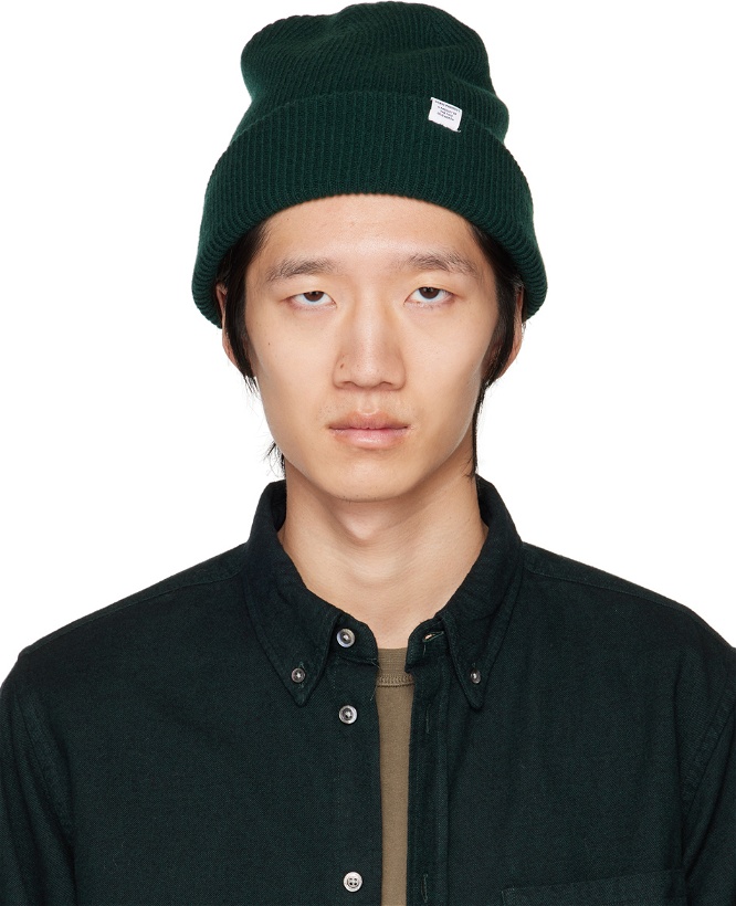 Photo: NORSE PROJECTS Green Norse Beanie