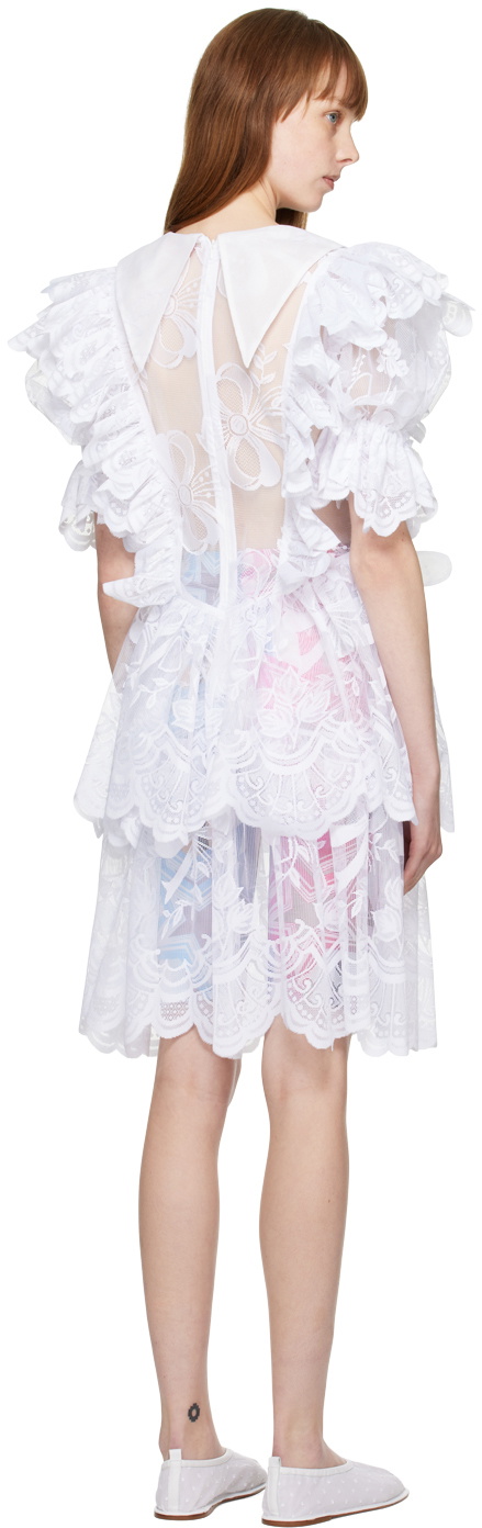 Chopova Lowena White Take-Off Midi Dress Chopova Lowena