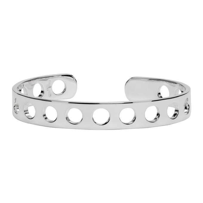 Photo: Maison Margiela Silver Perforated Cuff Bracelet
