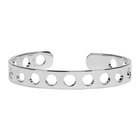 Maison Margiela Silver Perforated Cuff Bracelet