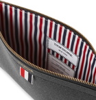 Thom Browne - Small Pebble-Grain Leather Pouch - Men - Black