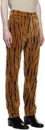 Bally Tan Printed Trousers