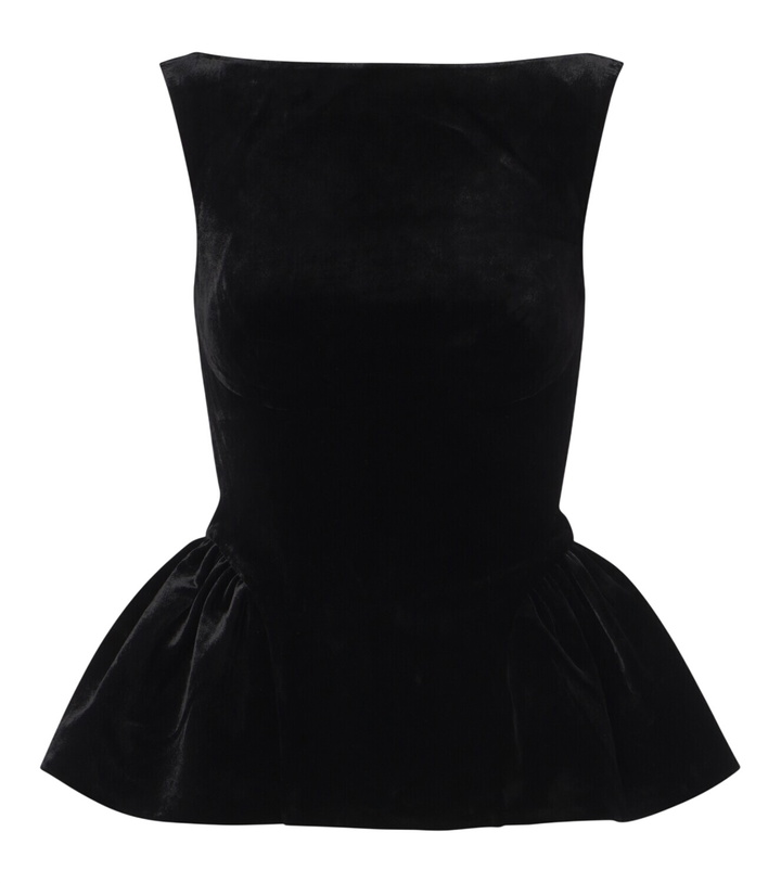 Photo: Roland Mouret Peplum velvet top