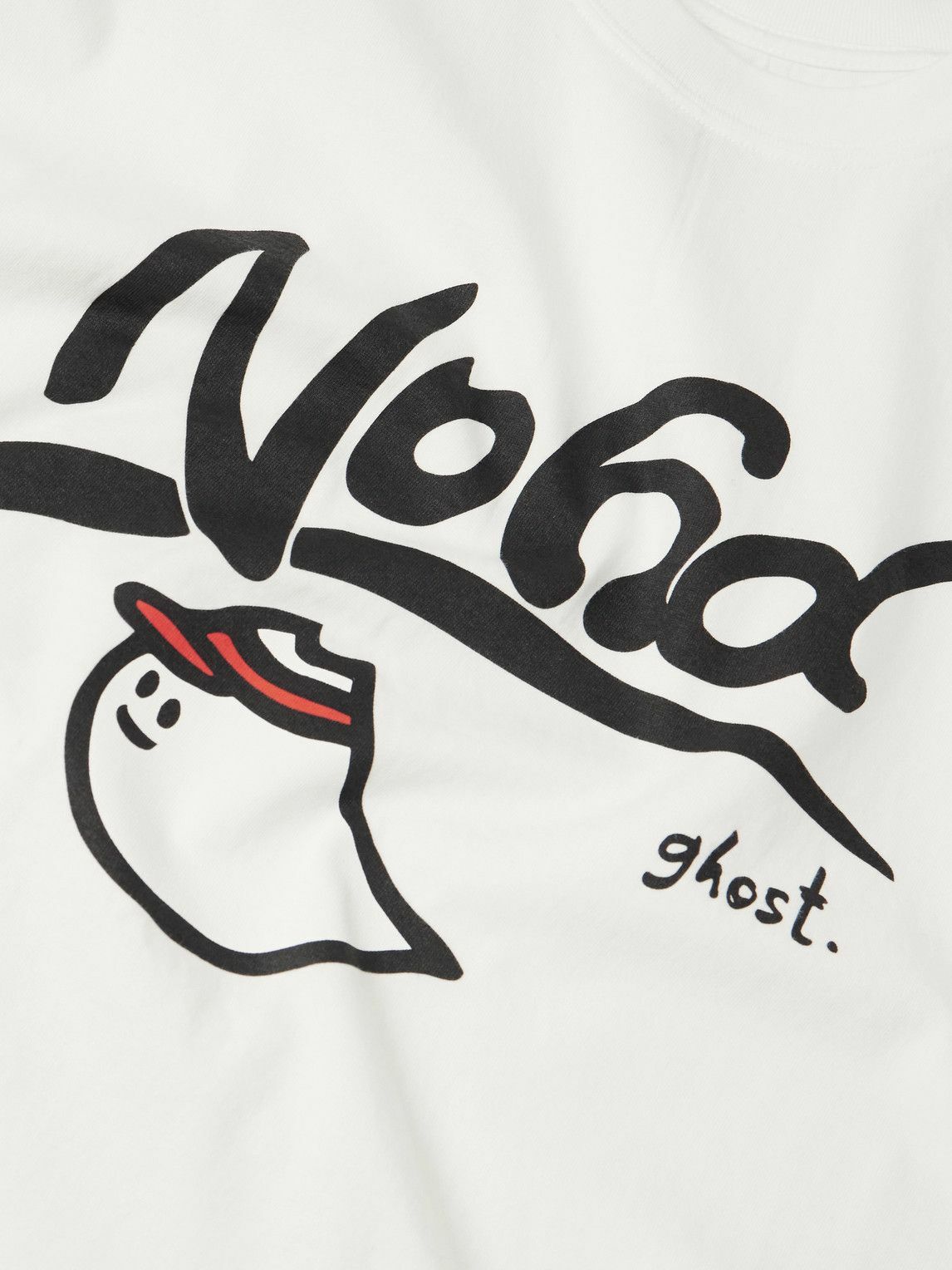 Neighborhood - Ghost Logo-Print Cotton-Jersey T-Shirt - White 