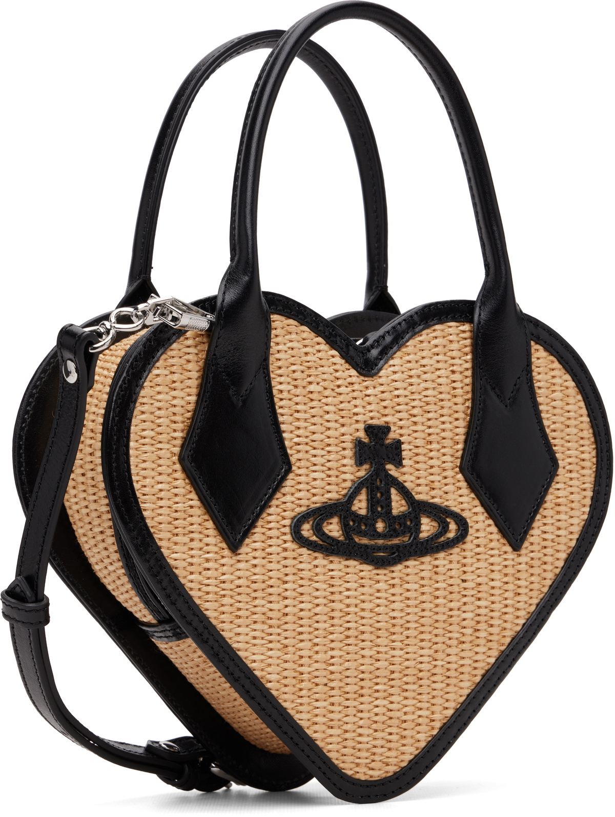Vivienne Westwood Beige Josephine Heart Crossbody Bag