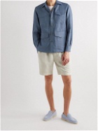 De Petrillo - Linen Shirt Jacket - Blue