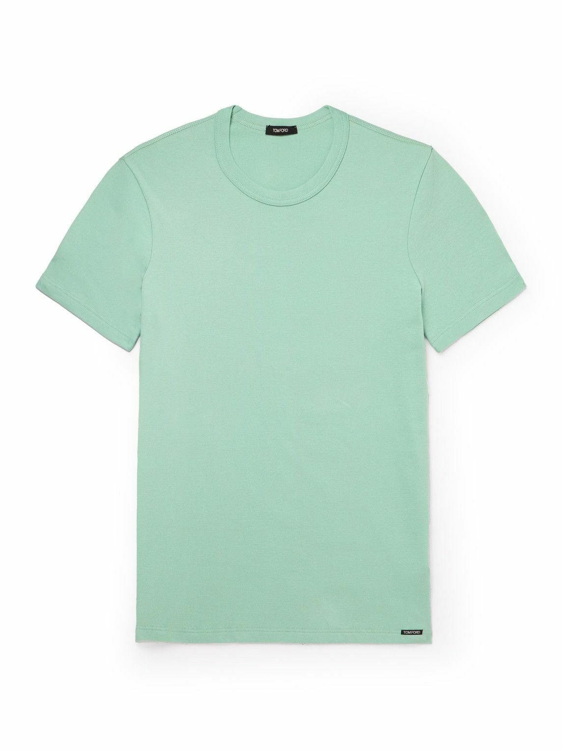 TOM FORD - Stretch-Cotton Jersey T-Shirt - Green TOM FORD