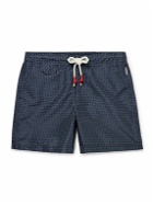 Orlebar Brown - Standard Sewn Straight-Leg Mid-Length Printed Ripstop Swim Shorts - Blue