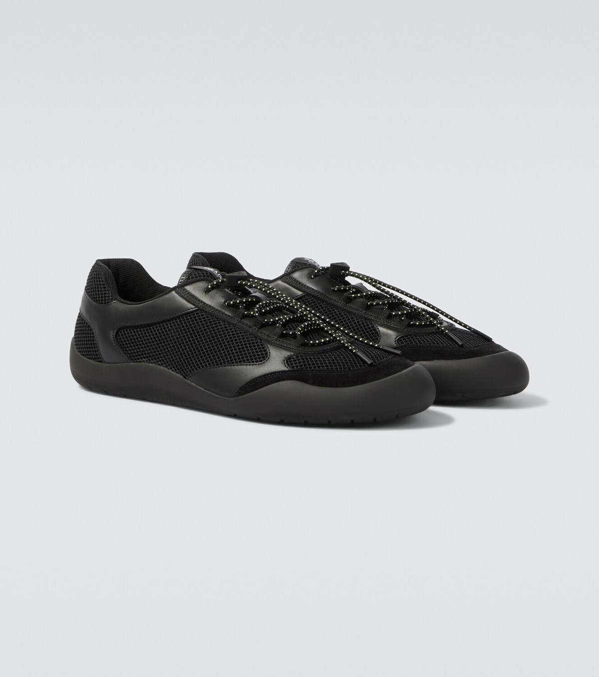 Prada Speedrock leather-trimmed sneakers