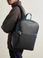 Serapian - Leather-Trimmed Stepan Coated-Canvas Backpack