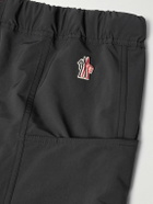 Moncler Grenoble - Day-Namic Straight-Leg Belted Logo-Appliquéd Shell Shorts - Black