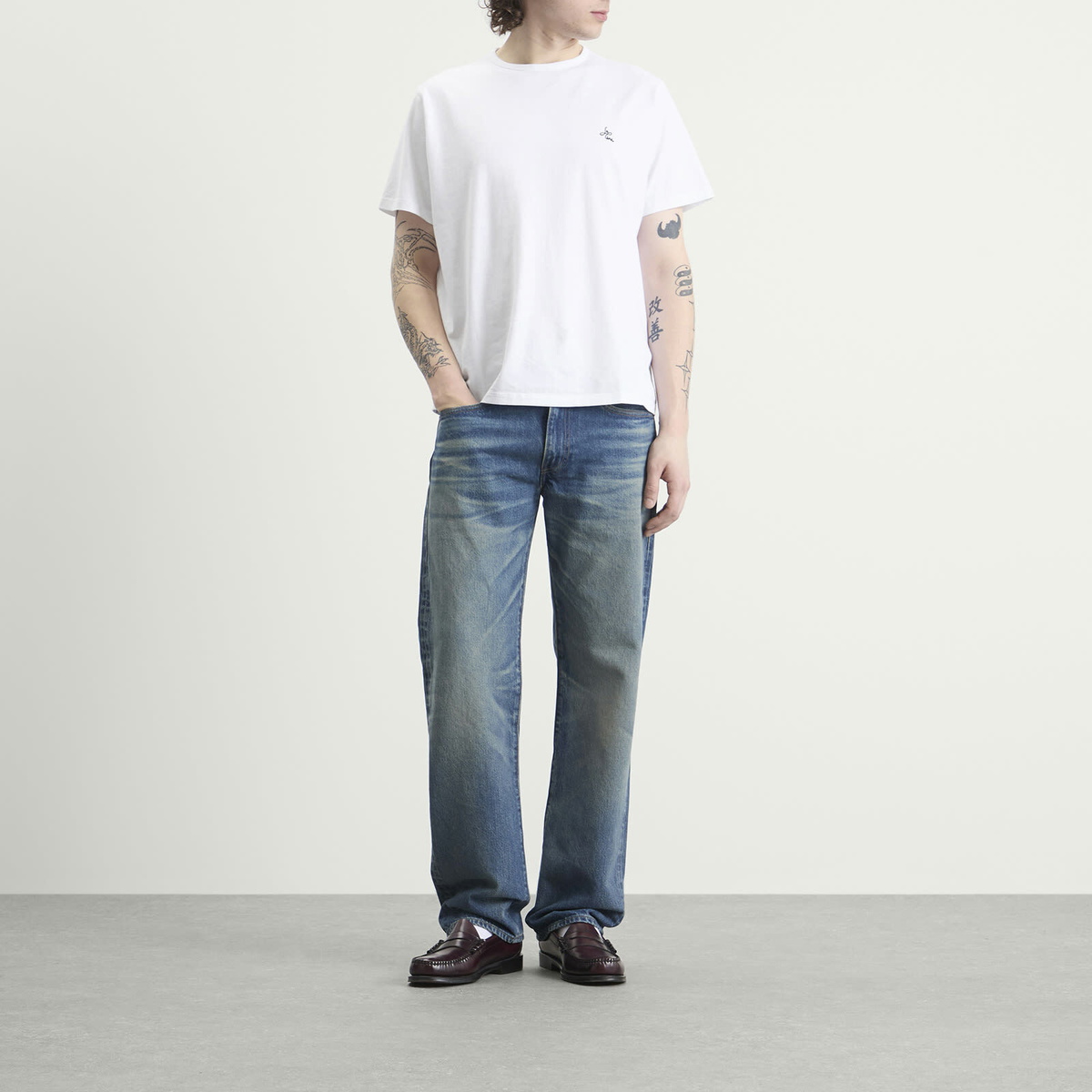 Le Père Men's Kami Logo T-Shirt in White