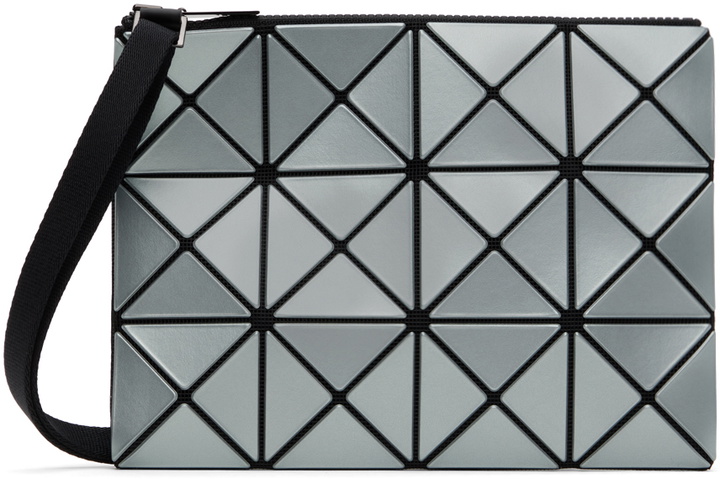 Photo: BAO BAO ISSEY MIYAKE Blue Lucent Metallic Crossbody Bag