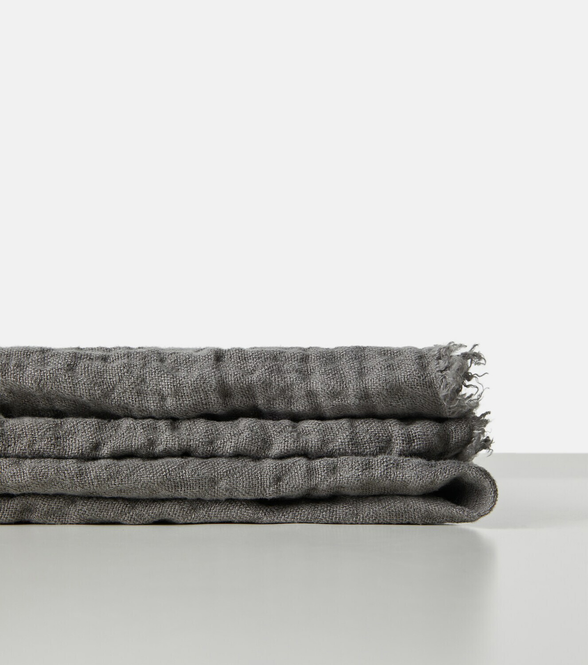 Once Milano Tassel-detail linen blanket