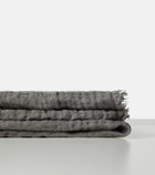 Once Milano Tassel-detail linen blanket