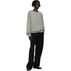 Fear of God ESSENTIALS Gray Long Sleeve Crewneck Sweater