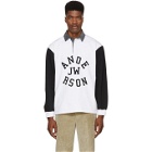 JW Anderson Black and White Rugby Long Sleeve Polo