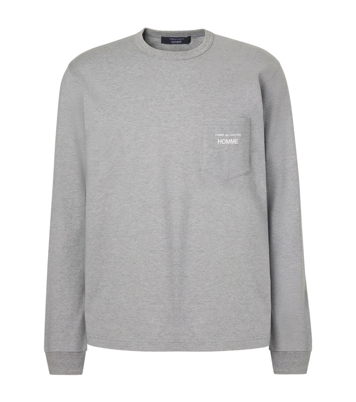 Photo: Comme des Garçons Homme Logo cotton jersey T-shirt
