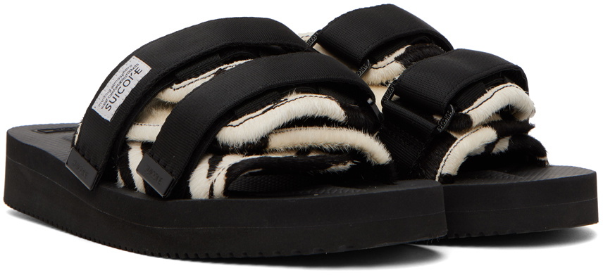 Suicoke Black & White MOTO-Vhl Sandals Suicoke