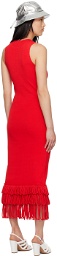 SIMONMILLER Red Albers Maxi Dress