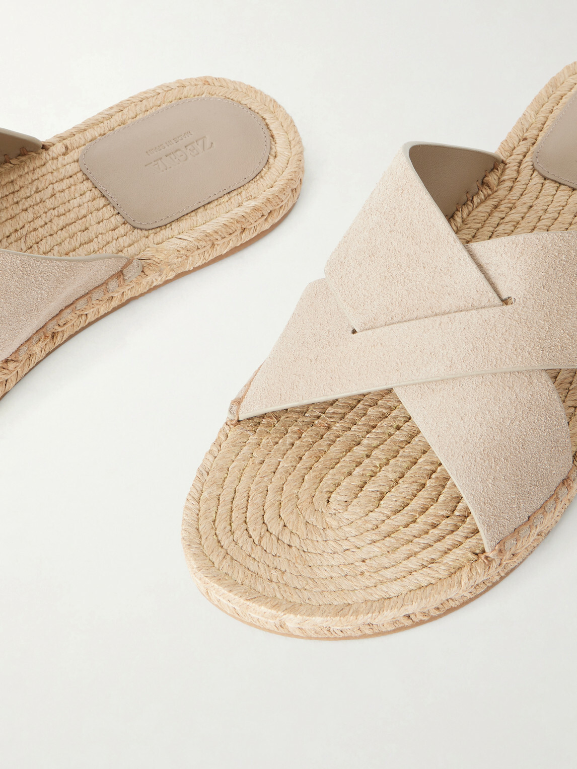 Zegna - Suede Sandals - Neutrals