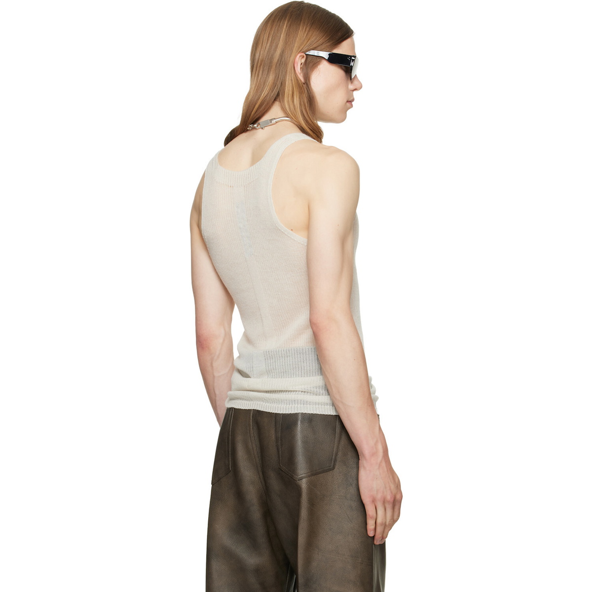 Rick Owens Off-White Tower Pony Tank Top