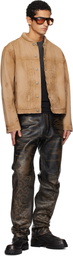 424 Tan 424 Collection Trucker Jacket