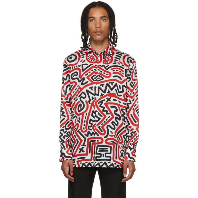 Etudes White Keith Haring Edition All-Over Print Racing Hoodie Etudes