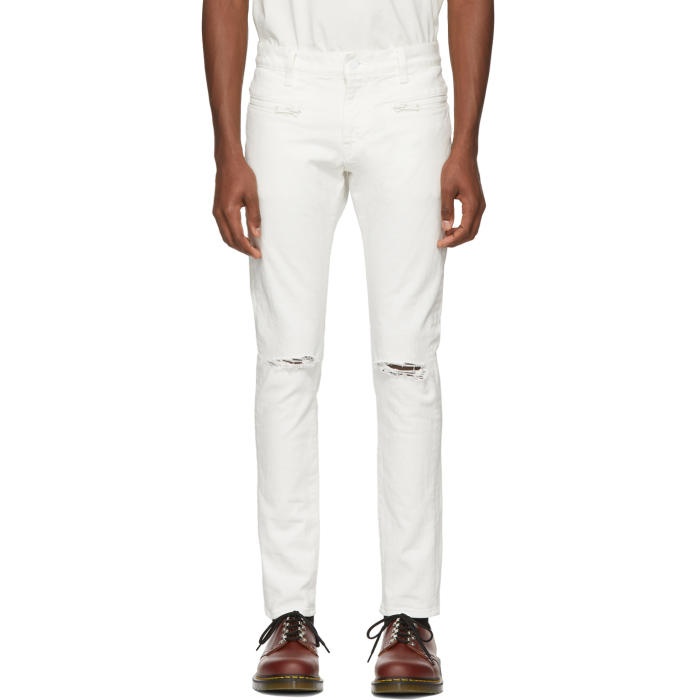 Photo: Undercover White Distressed Skinny Jeans 