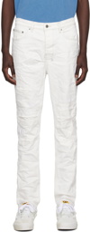 Ksubi White Wolfgang Ivory Repair Jeans