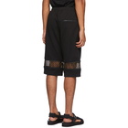 Fendi Black Forever Fendi Zip Down Shorts