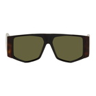 Loewe Black and Tortoiseshell Mask Sunglasses