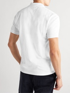 Maison Kitsuné - Logo-Appliquéd Cotton-Piqué Polo Shirt - White