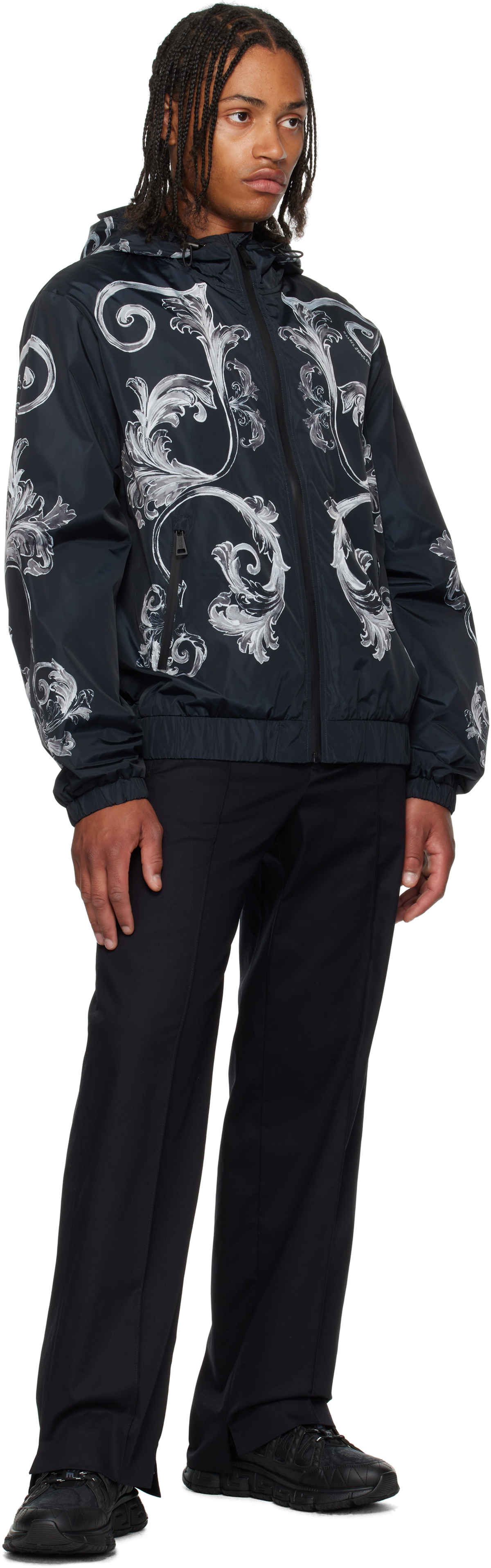 Versace Jeans Couture Black Logo Trousers