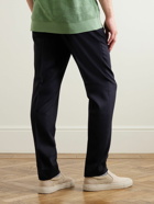 Barena - Gazara Tapered Pleated Cotton-Blend Suit Trousers - Blue