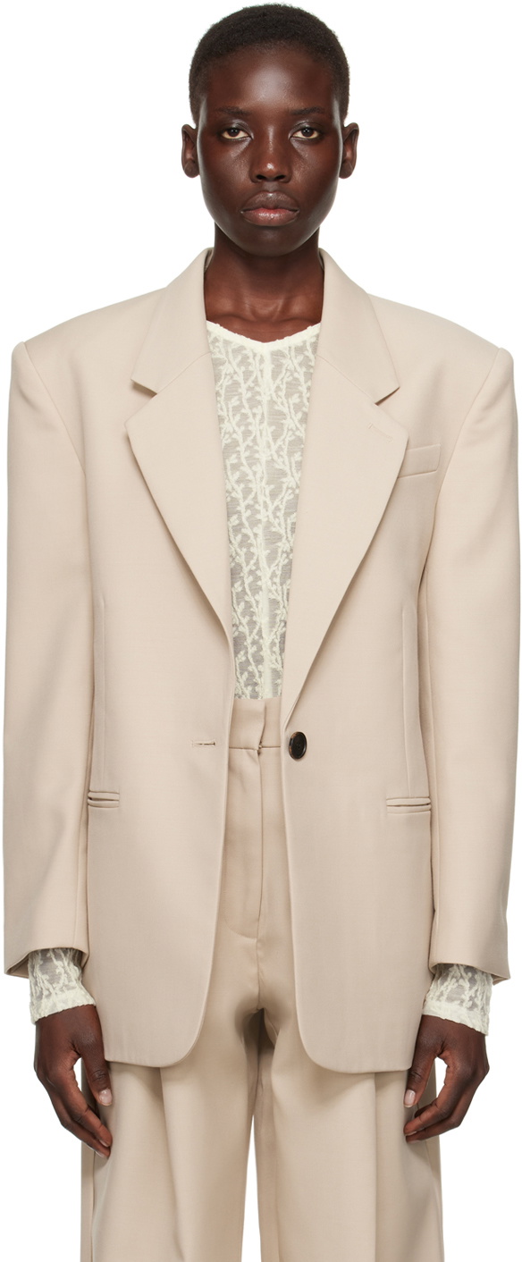 CAMILLA AND MARC Beige Rhett Blazer