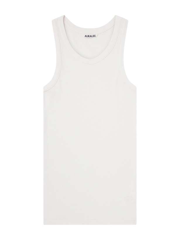 Photo: Auralee - Ribbed Organic Cotton-Jersey Tank Top - White
