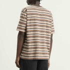 Beams Plus Men's Multi Stripe Pocket T-Shirt in Grey