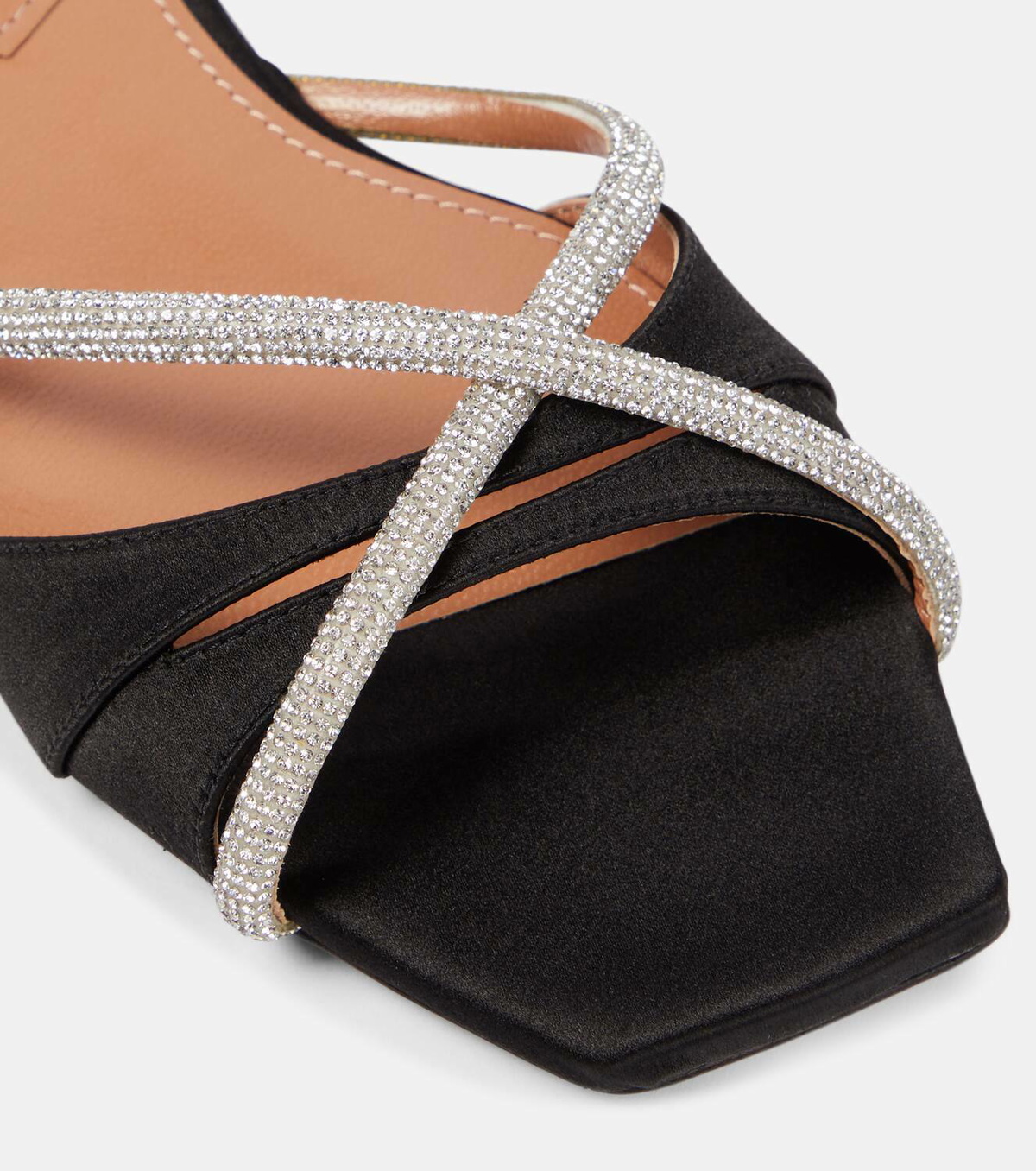 D'Accori Lust embellished satin slides