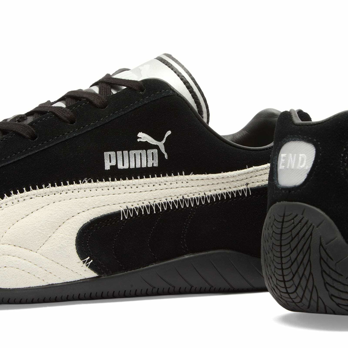 END. x Puma Speedcat Sneaker in Puma Black/Warm White