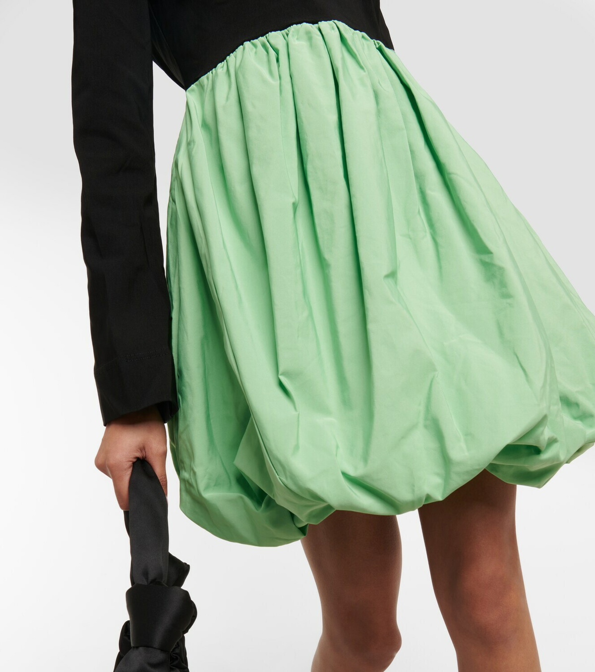 Ganni - Balloon skirt taffeta minidress GANNI
