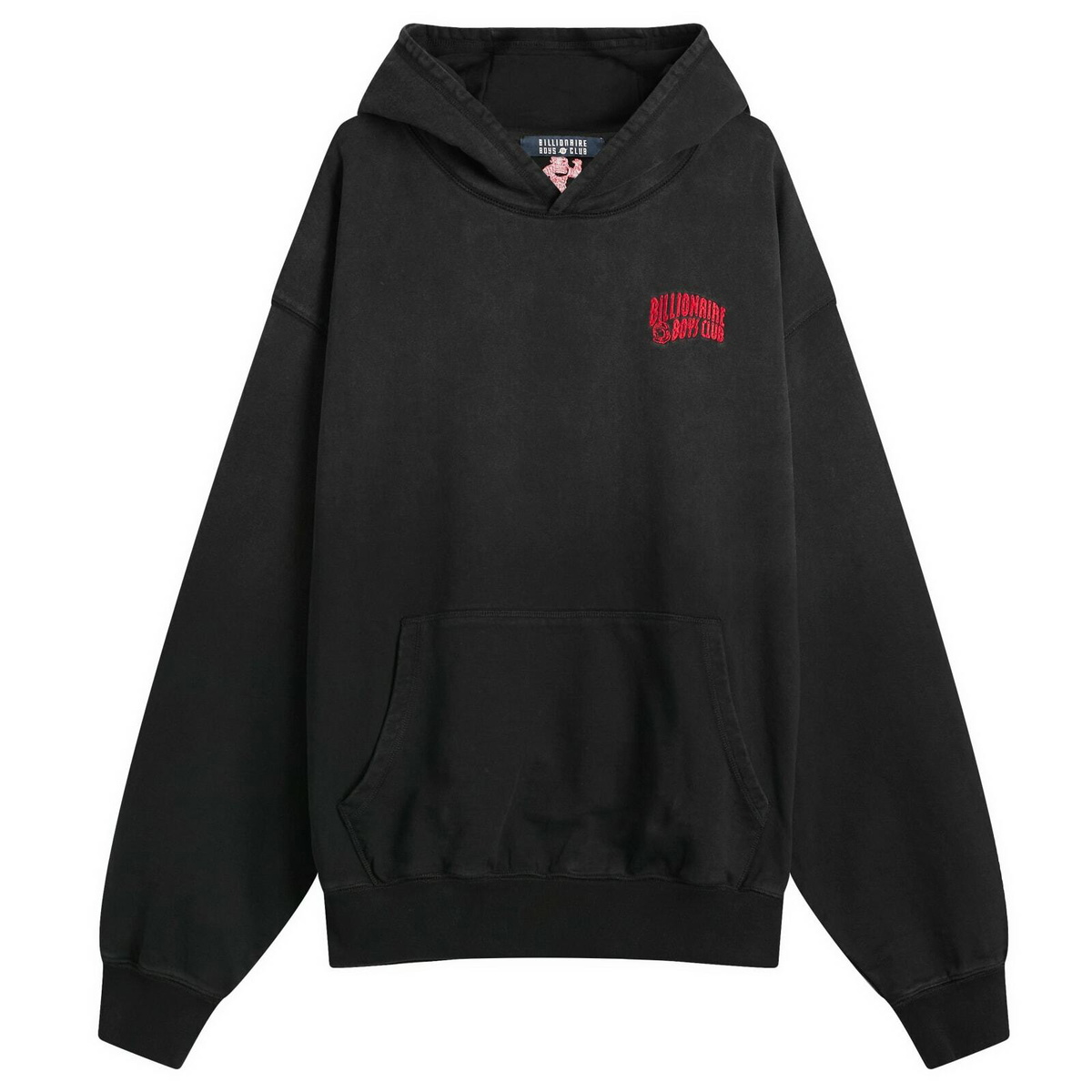 Billionaire Boys Club Men's Small Arch Logo Oversized Hoodie in Washed Black